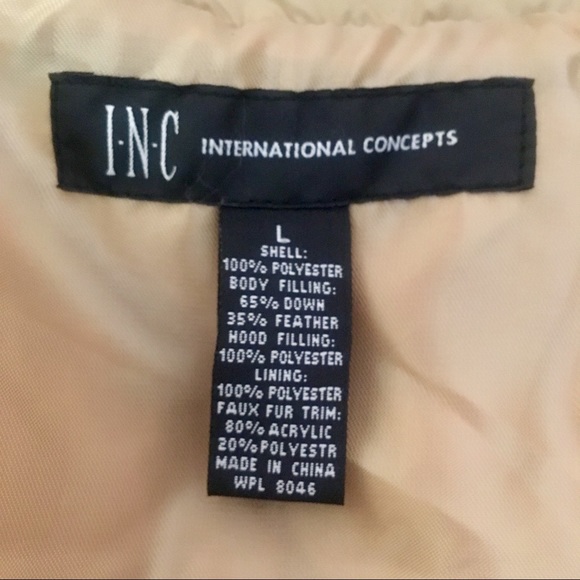 Inc. International New Puffer Jacket with Faux Fur - Picture 6 of 6